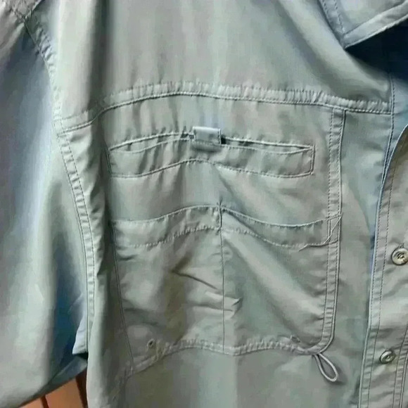 Reel Legends Blue Fishing Shirt - Size L - Picture 3 of 7